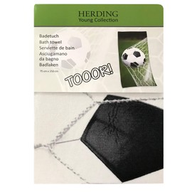 Herding Young Collection Football Bath Towel, 75 x 150 cm, Cotton, Multi-Coloured