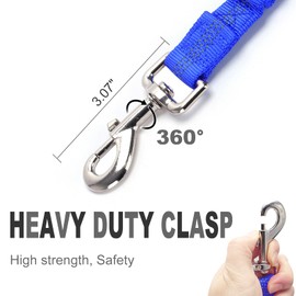 Boswany 2FT Bungee Dog Leash, Highly Reflective Strong Nylon Traffic Leash for Large Medium Dogs Walking Training Controlling