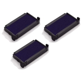 Trodat Pack of 3 Cassette Replacement Ink Pads for Stamp 6/4911B Blue