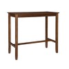Linon 42 inch Height Pub Claridge Table, Rustic Brown Bar