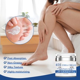 Urea Cream, Urea 45% Foot Cream, Cracked Heel Repair Cream For Feet and Hand, Callus Remover For Dry And Hard Skin Hand Foot and Body 50g
