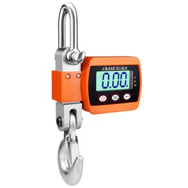 Everkeen Crane Scales 500 kg Digital Hanging Scales Electronic Wild Scales Industrial Hanging Scales Portable LCD Pull Scales with Hooks