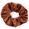 Mytoptrendz® Plain Satin Hair Scrunchies Ponytail Hair Tie Traceless Luxurious