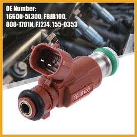 Partuto 4 Pcs 16600-5L300 FBJB100 Fuel Injector for Nissan Sentra 1.8L 2000-2002 for Nissan Maxima V QX Saloon A33 2.0L V6 2000-2003 Replacement