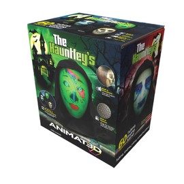 ANIMAT3D Mindscope The Hauntley's Talking Animated Haunted Head with Built in Projector & Speaker Plug'n Play