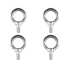 4 Pieces Stainless Steel 316 3/8" Lifting Eye Bolt 3/8"