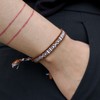 Boho Brown & White Boho Woven Bracelet, Dainty Bracelet, Stackable