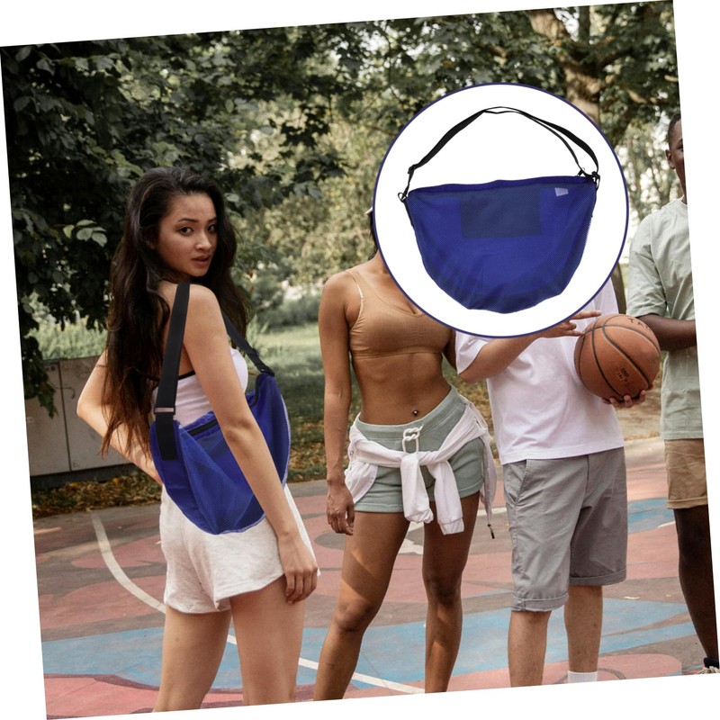 BESPORTBLE Soccer Bag Multi Purpose Mesh Net Storage Bag for
