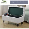 FUANGUI Ottoman Cover Stretch Storage Ottoman Bench Slipcover Printed Folding