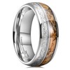 King Will Mens Wedding Band 8mm Tungsten Rings for Men
