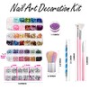 FANDAMEI Nail Art Kit - Design Tools with Brushes, Dotting