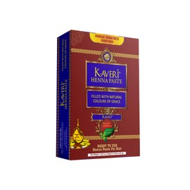 Kaveri Henna Cones Pack of 6 100% Natural Ready to Use Hena Paste For Hair - Natural Dark Auburn Brown Red Color Temporary Henna Hair Dye & Tattoo - Ready To use Tattoo Cones - 25gm Pack of 6