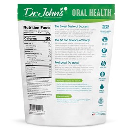 Dr. John's Candies Tart Cherry Dry Mouth Drops with Zero Sugar, Dye Free, Plant Based, Keto Friendly, 100 Count, 1 LB Bag
