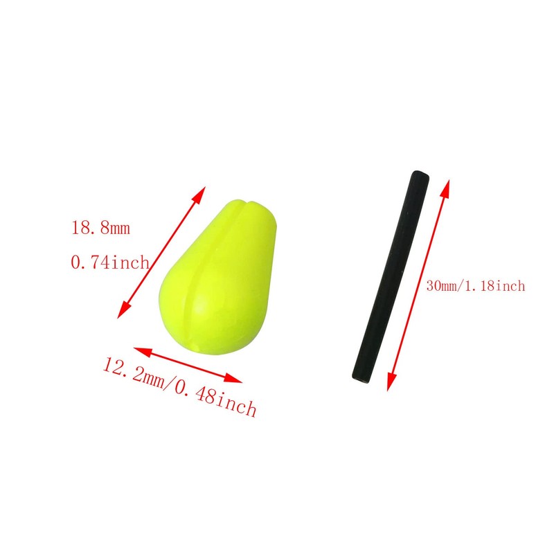 DGBRSM 15pcs Float Foam Tear Drop Strike Indicator Fly Fishing