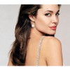 IYOU Sparkly Crystal Bra Straps - Triple Rows Silver Nightclub
