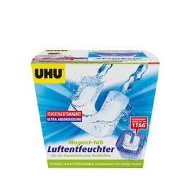 UHU Luftentfeuchter, Bekämpft Feuchtigkeit und Schimmel in Wohnräumen, jetzt noch effektiver dank innovativem Feuchtigkeitsmagnet, 450 g