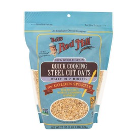 Bob's Red Mill Quick Cooking Steel Cut Oats Golden Spurtle, 22 OZ (Pack of 3)
