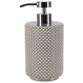 Spirella 10.19344 Mero Soap Dispenser Bathroom Accessory Ceramic, Taupe, 16 x 8 cm