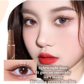 Flüssiger Eyeliner Langanhaltend Pigmentiert Wasserfester, Wischfester Liquid Liner für Augen,Gesicht und Körper (schwarz)