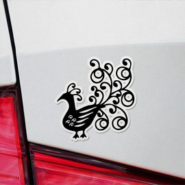 Decal Stickers Of Fancy Peacock Premium Indoor (No Waterproof) Vinyl Decal Stickers For Laptop Phone Accessory Helmet Car Window Mug Tuber Cup Door Wall Decoration ANDVER3504381BL110422