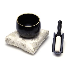 Heavy Tone Daitokuji Rin 4-piece Set, Rin Diameter 4.1 inches (10.5 cm), 3.5 inches (3.5 mm), Tanaka Butsudan Shop Original