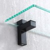 KES Glass Shelf Brackets Solid Metal Adjustable Floating Brackets 2