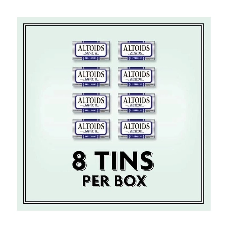 Wrigley's ALTOIDS Arctic Peppermint Breath Mints, 1.2-Ounce Tin - 8
