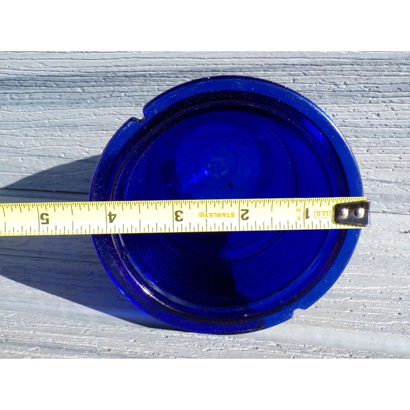 Crouse Hinds Cobalt Blue Airport Runway Glass Globe Markers Light