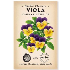 The Little Veggie Patch Co Edible Flowers Viola Heirloom Seeds, 1 pack