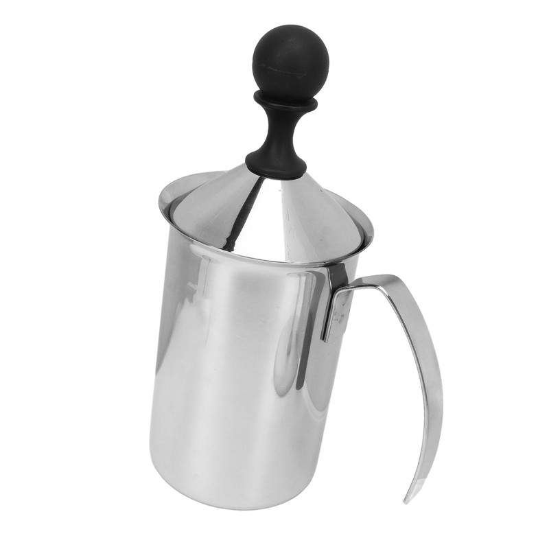 Coffee Frother Double Layer Versatile Manual Stainless Steel Milk Foamer