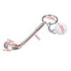 IKAAR Pack of 2 Keyrings Golf Ball Pendant Metal Gift