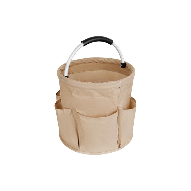 CHENGZI Versatile Collapsible Basket with Handles，Garden Tool Organizer Bag，Foldable Multi-Functional