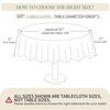 BYDOLL Table Cloth Round 60 Inch Tablecloth Fits Max50 Inch