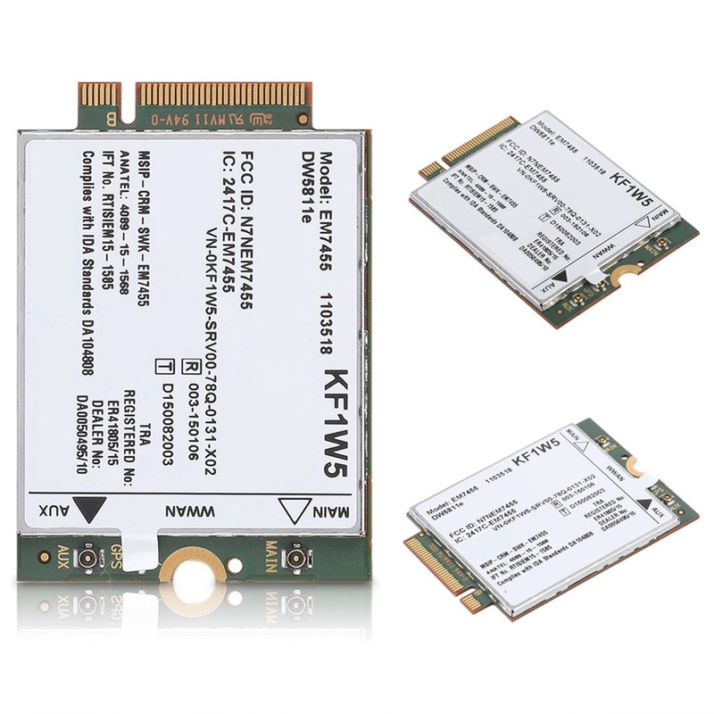 Replacement Wireless EM7455 for Dell DW5811e Qualcomm 4G LTE WWAN