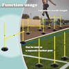 Adjustable Height Agility Hurdle Set Multi-Function Soccer Trainning Pole Set