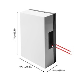 Wired Doorbell: 220V Bell Front Door, 80-95DB Mechanical Doorbell, 15 x 9.7 x 4.6 cm Double Sound Door Bell Manual Doorbell for Hotels, Apartments, Offices, Home