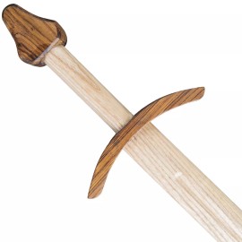 Armory Replicas Wooden Practice Norman Waster SwordSteamed Beach Wood Construction 34.75"