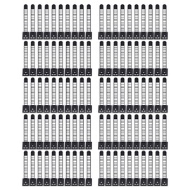 100Pcs Adhesive Cable Management Clips Adjustable Nylon Strap Ties Wire Clamps Organizer Strong Fixation for Office Black