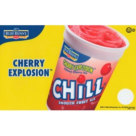 Blue Bunny Lot of 3 Blue Bunny Cherry Explosion Chill, Ice Cream Truck Decal/Sticker 8"x 5"