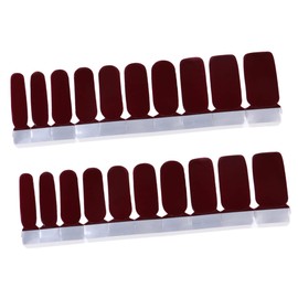Outanaya Nail Art Sticker Set 20pcs/Sheet Women Nail Stickers in Flame Red for Unique Nail Art Wear Nails