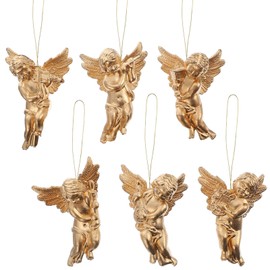 SEWACC Pack of 30 Christmas Tree Decoration Angel Pendants Christmas Angel Ornament Angel Cherub Statue Figure for DIY Wedding Party Hanging Decorations