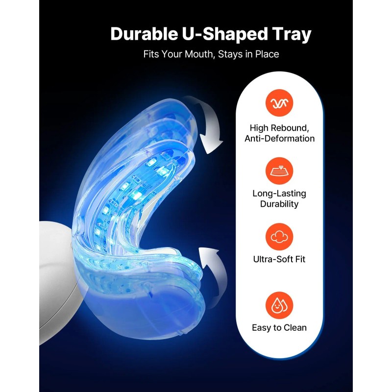 Portable Home Use Teeth Whitening Kit 32 LED Accelerator Lights