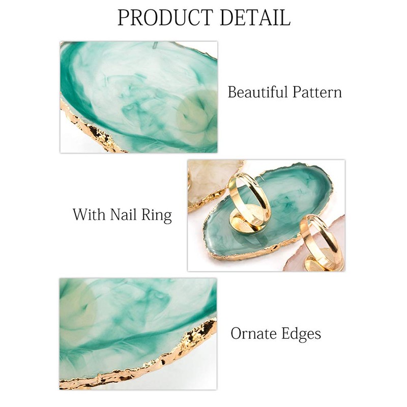 Grokebo Makeup Tools Art Plate Nail Art Palette Oval Irregular