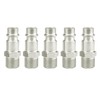 5 Pcs Male Thread Quick Release Connectors Air Line Coupler