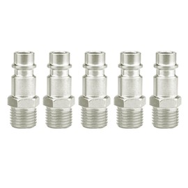 5 Pcs Male Thread Quick Release Connectors Air Line Coupler Connectors ​1/4" BSP Hose Fittings for Air Line