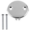 Lovelysp Stainless Steel Universal Bathtub Drain Two Hole Overflow Face