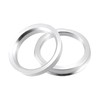 ACROPIX 57.1mm to 63.4mm Universal Car Hub Centric Rings Silver