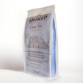 306 Deep Dead Sea Bath Salts Foaming Minerals - Blue Dead Sea Coarse Mineral for Soaking with Lavender Essential Oils, Alternative to Magnesium Flakes and Epsom Salt, Relaxing Bath Products