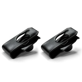 M6 Black U-Style Clip-On Nut, U-Type Carbon Steel Regular Extruded U-Nut, Pack of 20