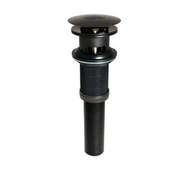 Keeney K820-75BRZ Universal Button Bathroom Sink Drain With Overflow - Oil Rubbed Bronze